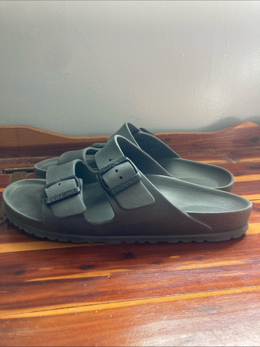 Birkenstock Arizona EVA Slides in Gray Size 40/9-9.5